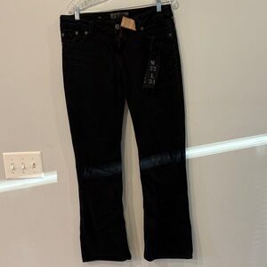 Elegant Black Boot Cut Jeans